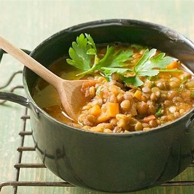 Express Curried Lentils