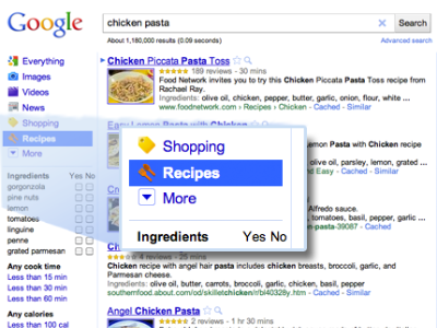 New Google ‘Recipe View’ makes searching for recipes a cinch
