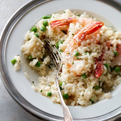 Classic risotto with shrimp and sweet peas recipe - Chatelaine.com