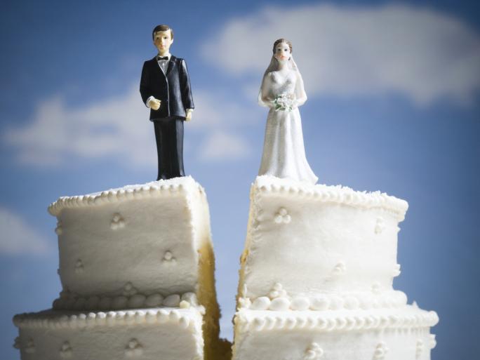 wedding cake, divorce