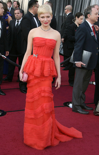 Michelle Williams in Louis Vuitton, Oscars 2012
