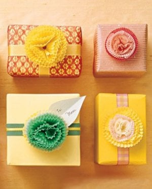 gift wrapping DIY  idea from Babble