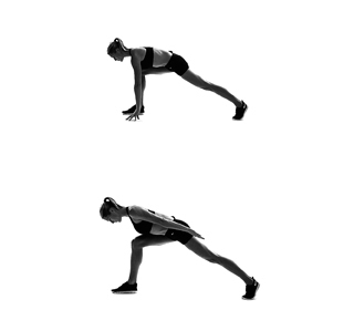 Airplane lunge exercise