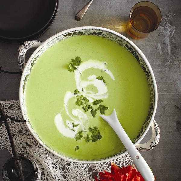 Crazy-good cilantro soup