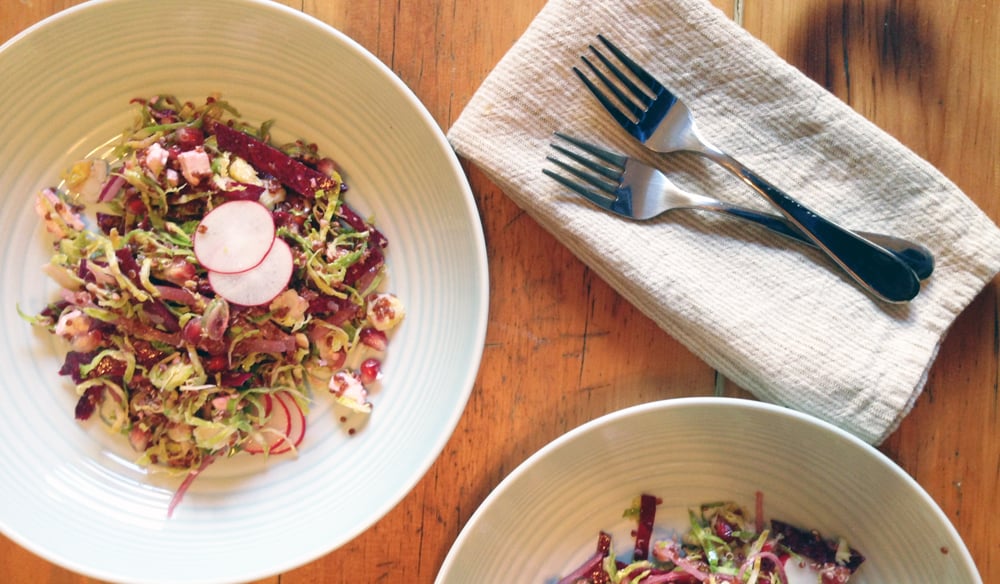 Tara Miller'sBrussels sprouts and beet salad recipe