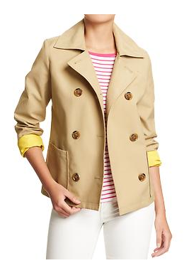Old navy double-breasted spring coat