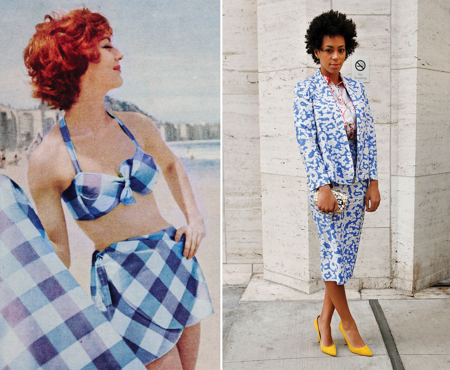Fashion flashback to 1959: Layered patterns