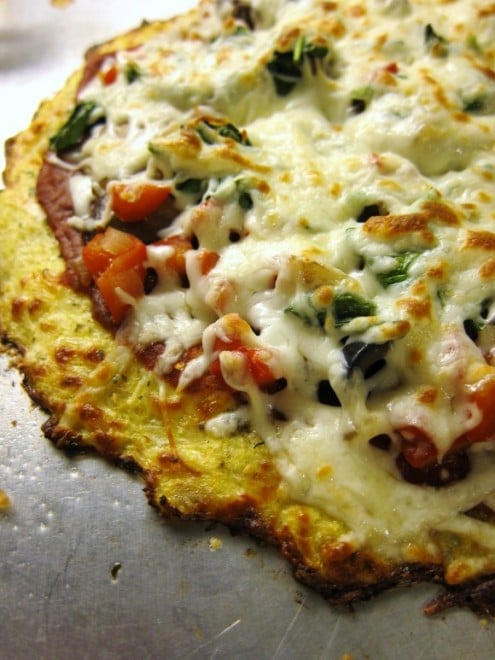 Kathy Smart's cauliflower crust pizza recipe