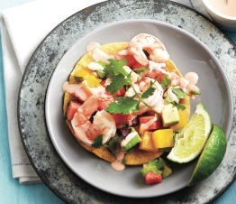How to make modern Mexican shrimp tostadas