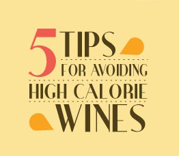 Tips for avoiding high-calorie wines infographic