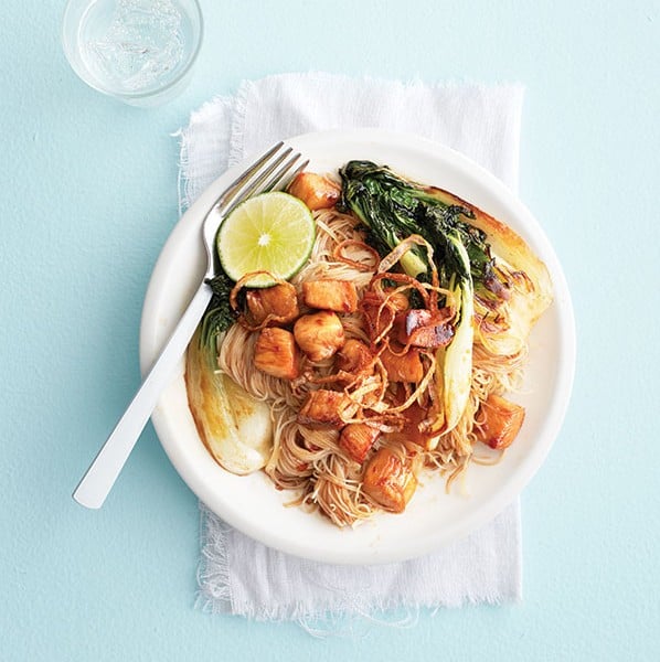 Chicken-and-Bok-Choy-with-Crunchy-Shallots