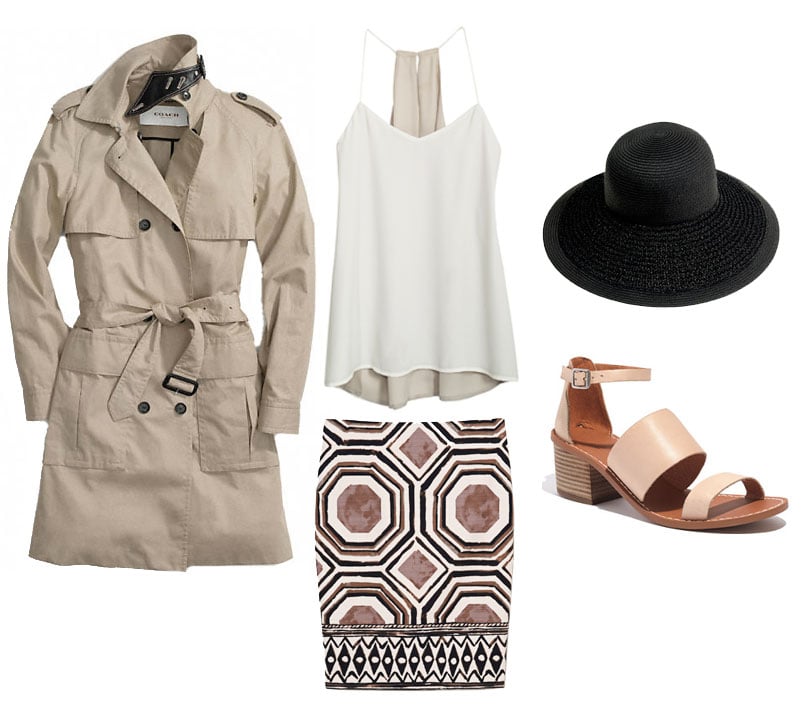 How to wear a Coach trench coat tribal inspired