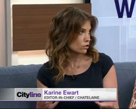 Chatelaine editor-in-chief Karine Ewart on Cityline June 2014