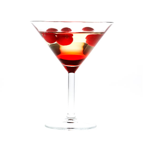 White cosmopolitan cocktail