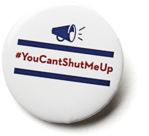 #youcantshutmeup social media pin