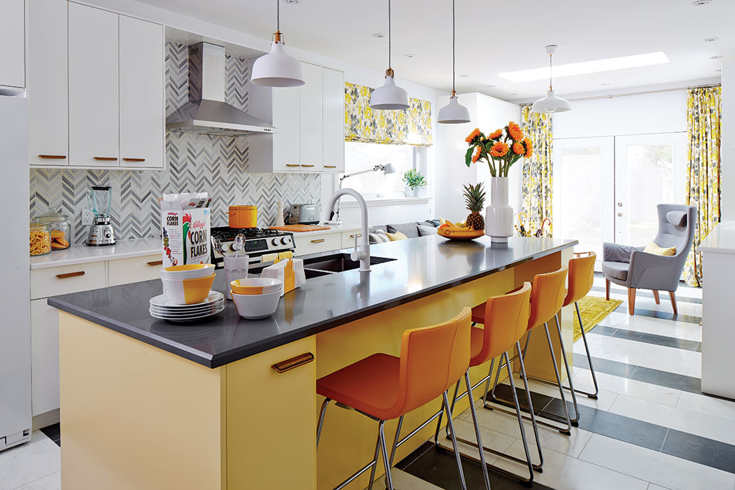 kitchen-makeover-sarah-richardson-island-cabinets-yellow