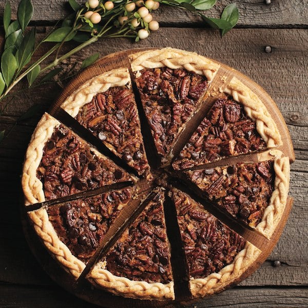 Chocolate-bourbon pecan pie