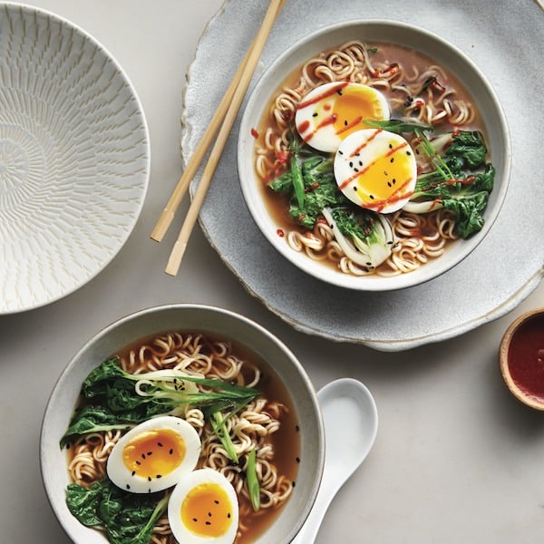 Gingery ramen with eggs