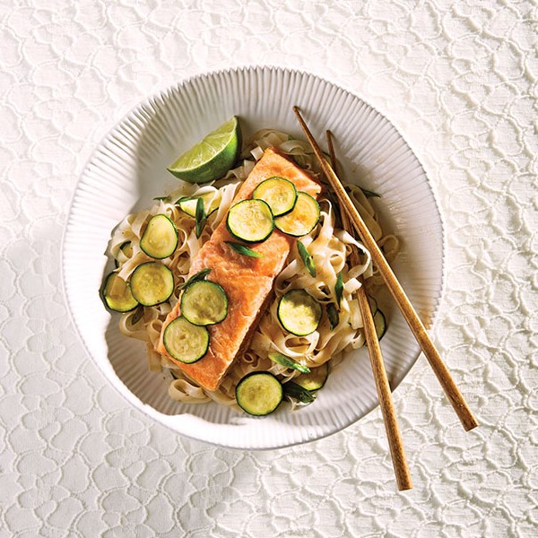 Grilled Trout and Noodles