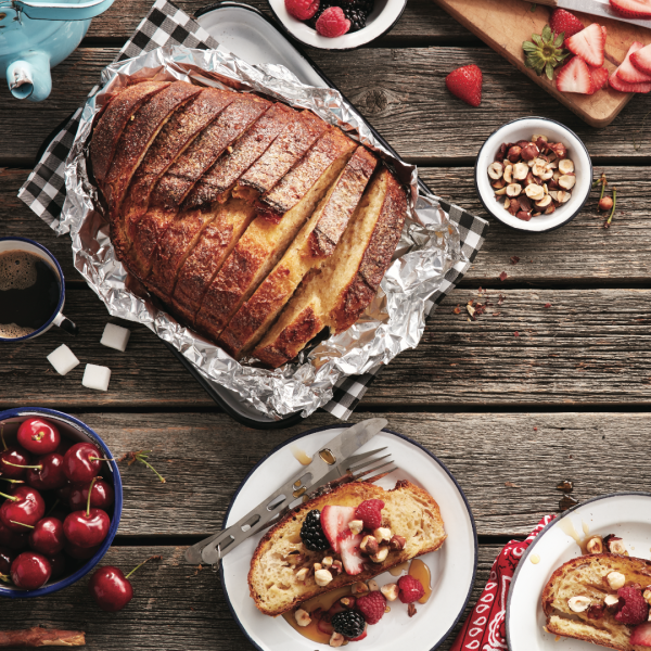 Bake-ahead French toast loaf