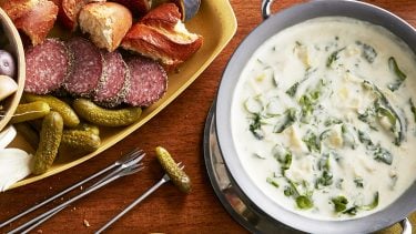 New Year's Eve appetizers: Artichoke spinach dip fondue