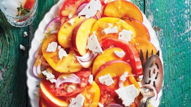 tomato peach salad