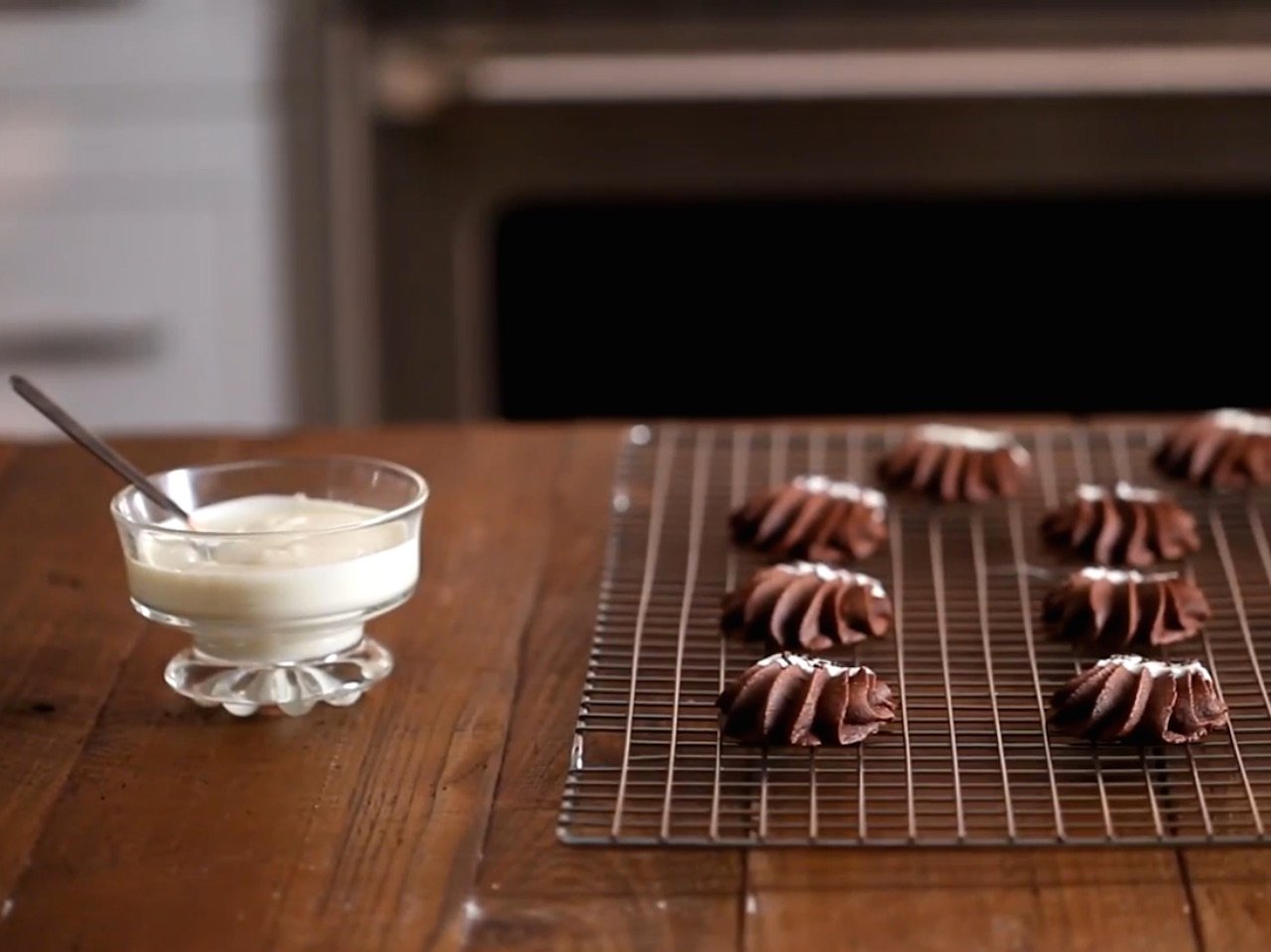 Perfect Christmas cookies: Double-chocolate sable cookies