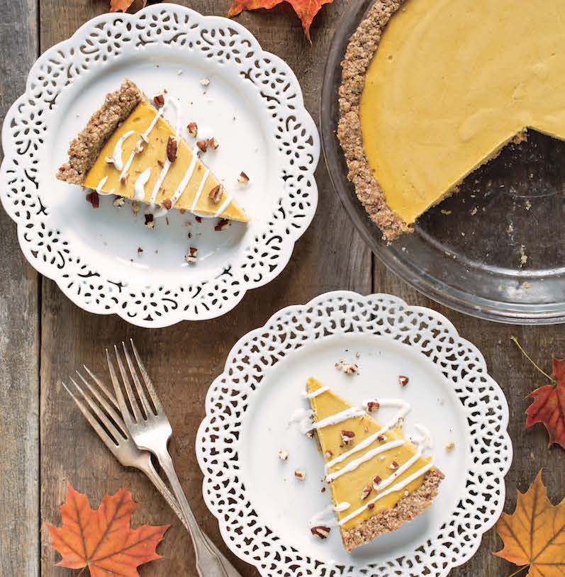 Pumpkin-Maple Pie With Baked Oat Crust