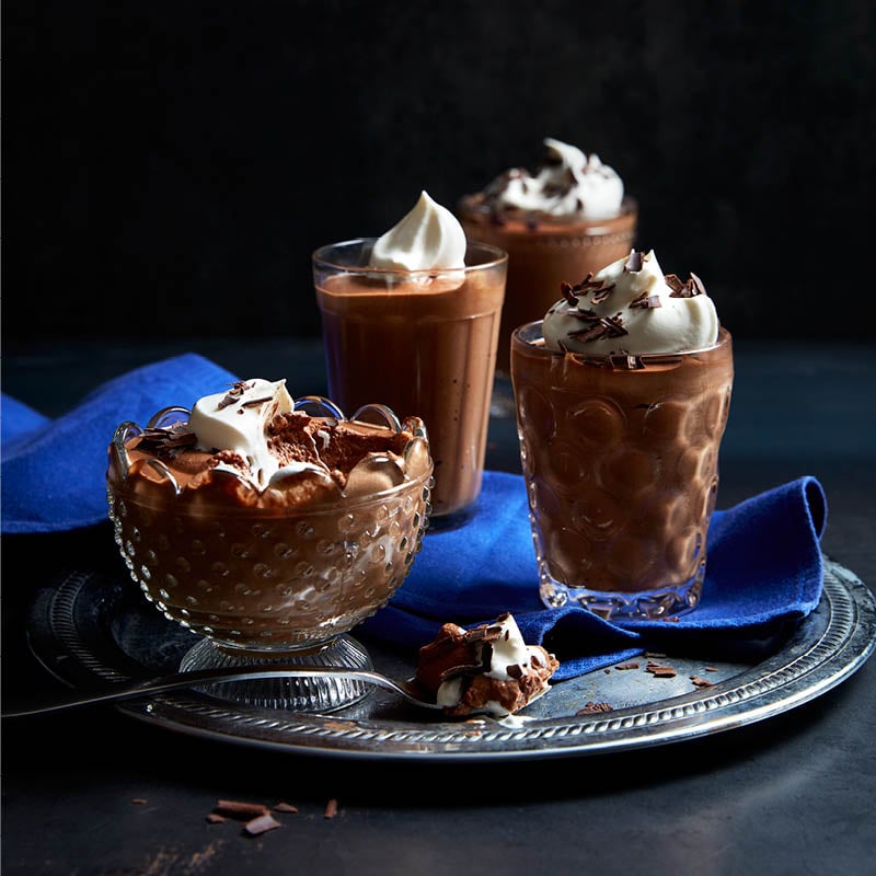 Chocolate Mousse with Whipped Cream