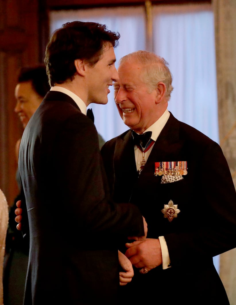 Justin Trudeau makes Prince Charles laugh