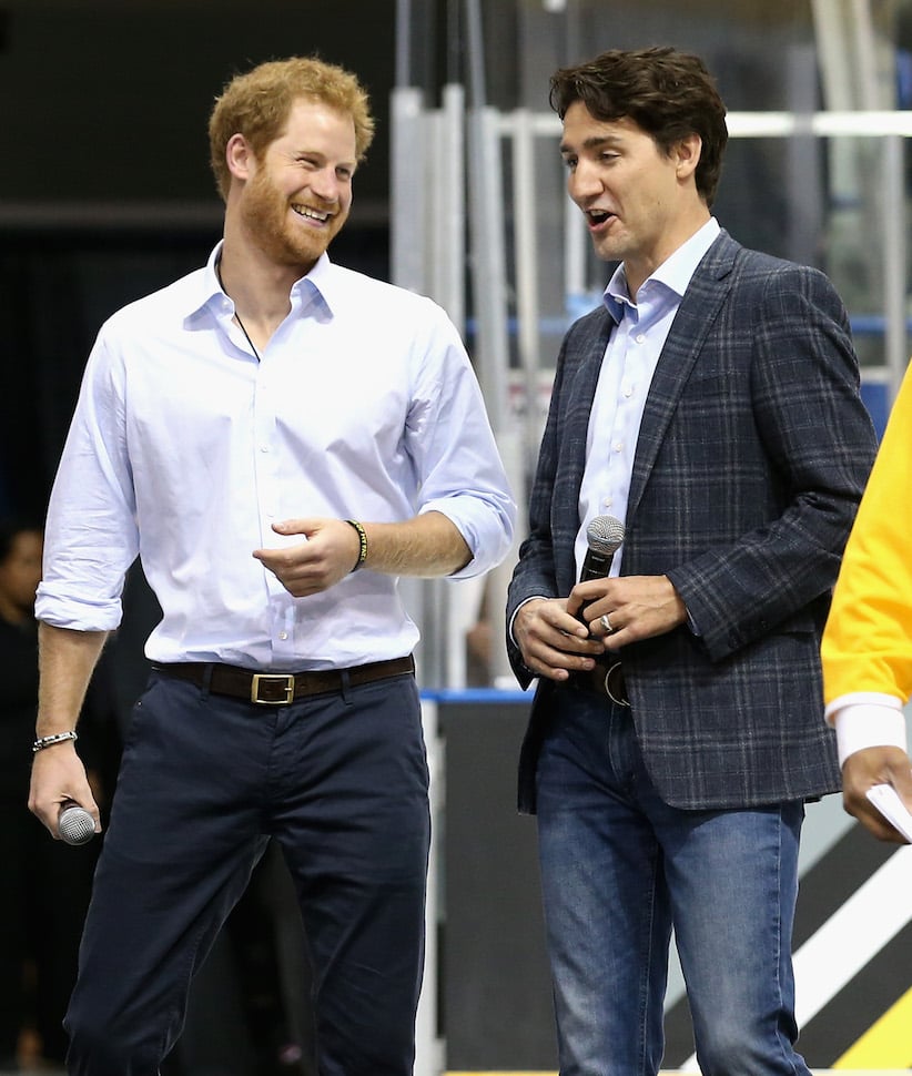 Justin Trudeau and Prince Harry