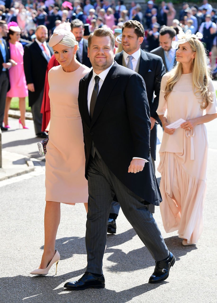 Julia Carey and James Cordon at the royal wedding of Meghan Markle and Prince Harry