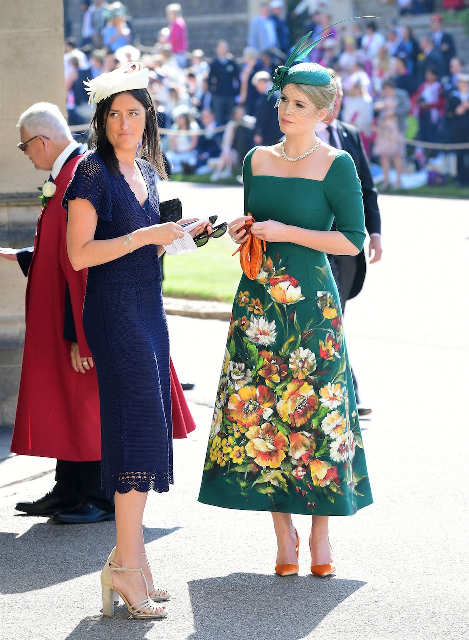 Kitty Spencer in a green dress at Meghan Markle and Prince Harry's wedding