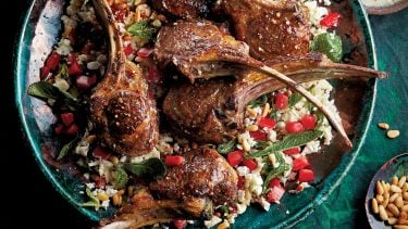 Grilled lamb on a tabbouleh salad