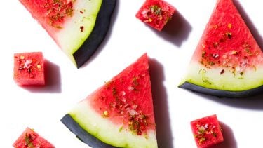 Watermelon recipes: Watermelon topped with lime-chili and salt