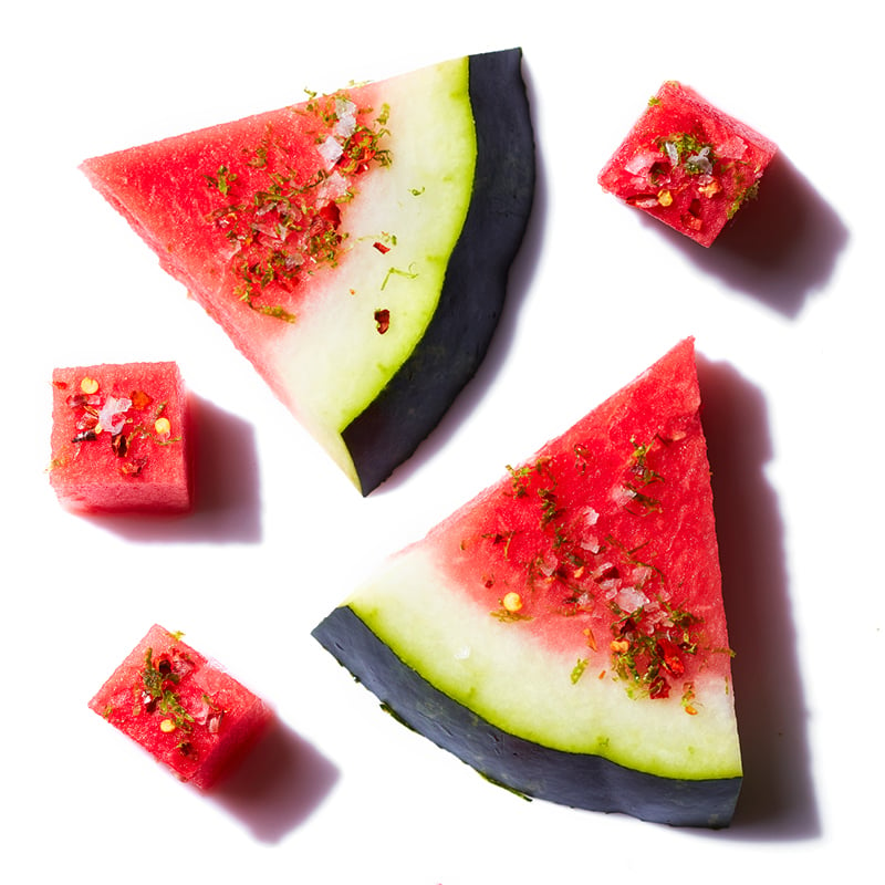 Lime-chili salted watermelon