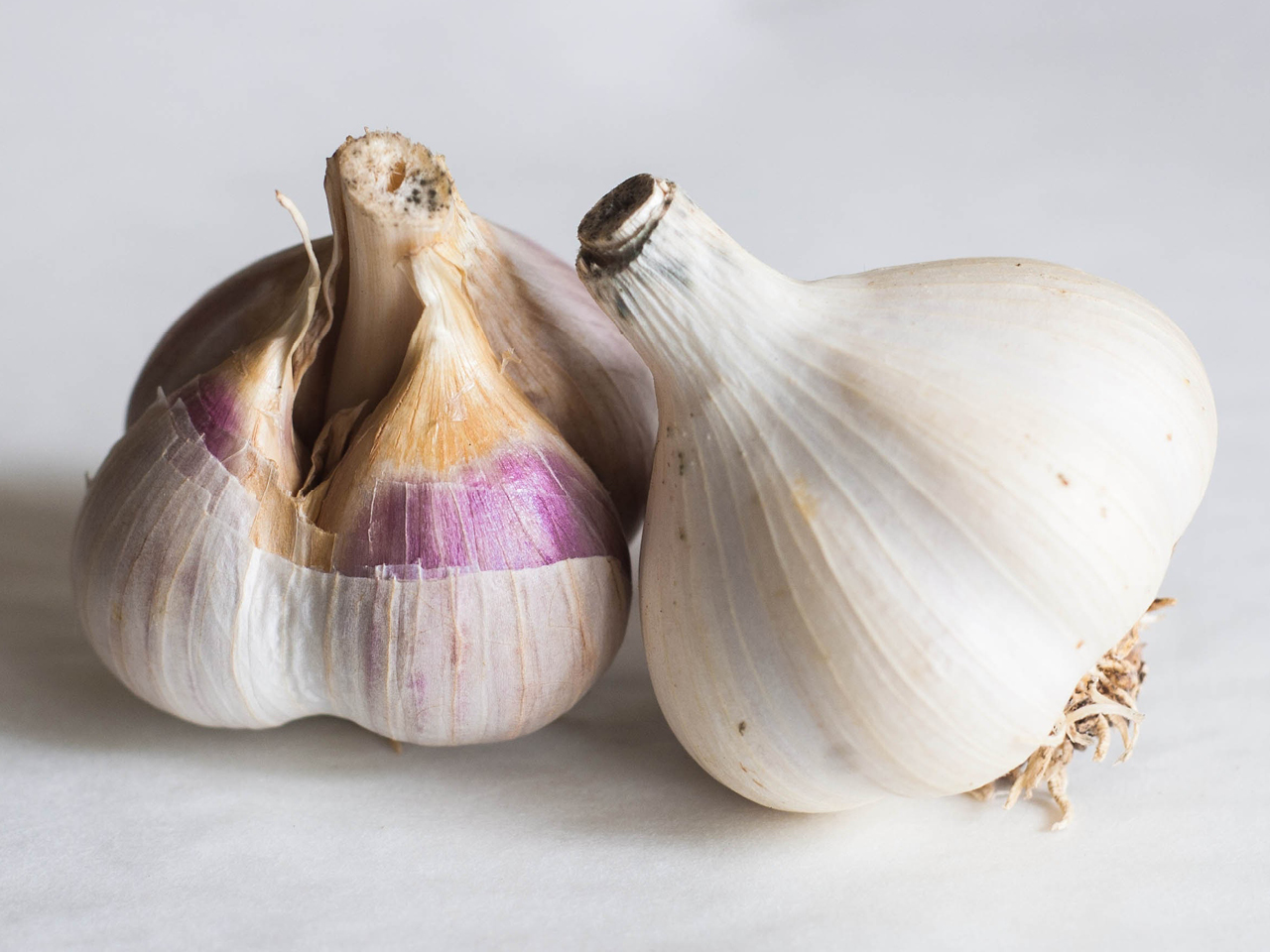 Two garlic bulbs