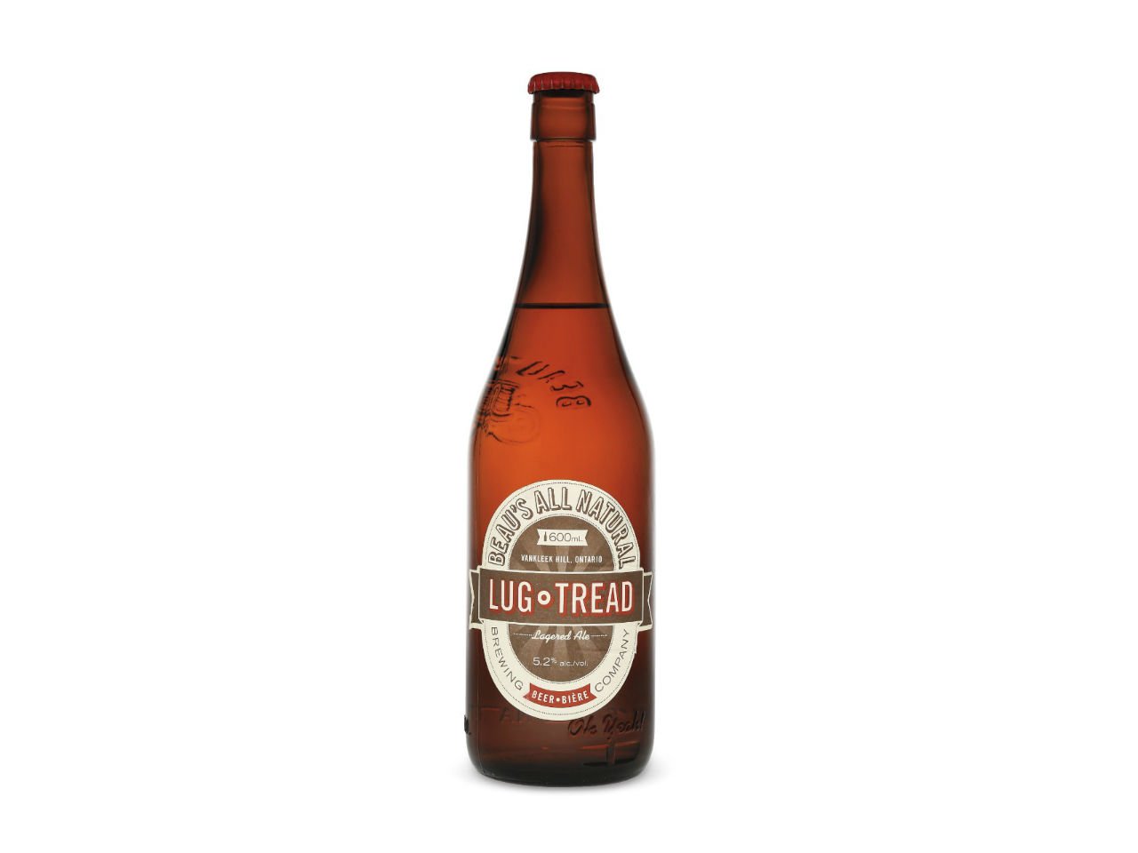 Beau's Lug Tread lagered ale in a bottle.