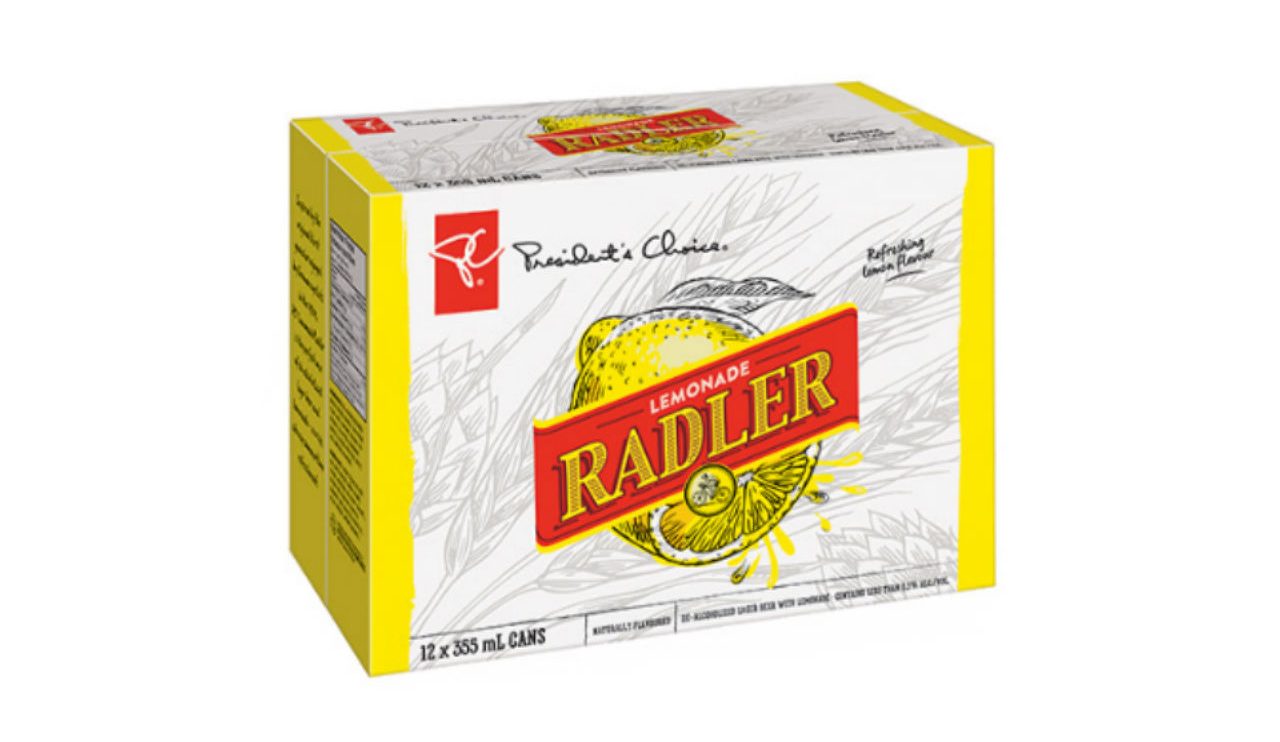 President's Choice Lemonade Radler box of 12