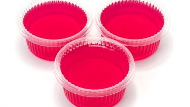 red gelatin cup