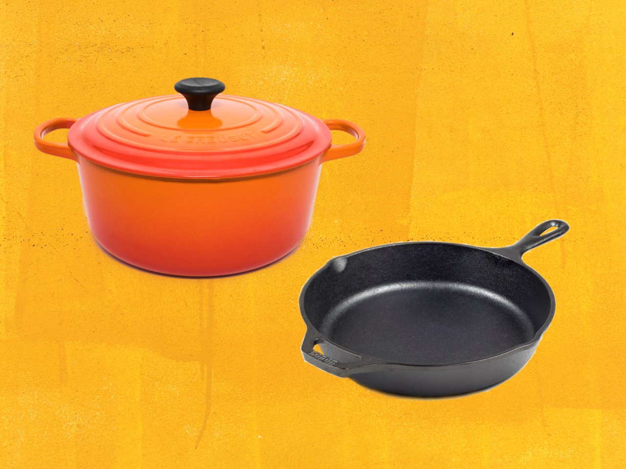 https://chatelaine.com/wp-content/uploads/2018/11/enameled-cast-iron-cookware-dutch-oven-cast-iron-skillet-comparison.jpg
