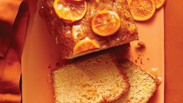 Orange-drizzled sweet potato cake