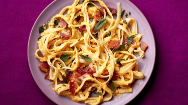 Creamy Butternut Squash Pasta with Bacon