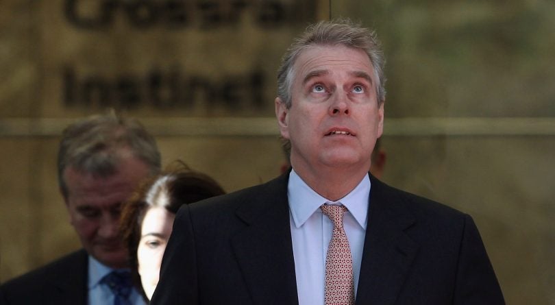 A photo of Prince Andrew to illustrate a piece about his interview about Jeffrey Epstein