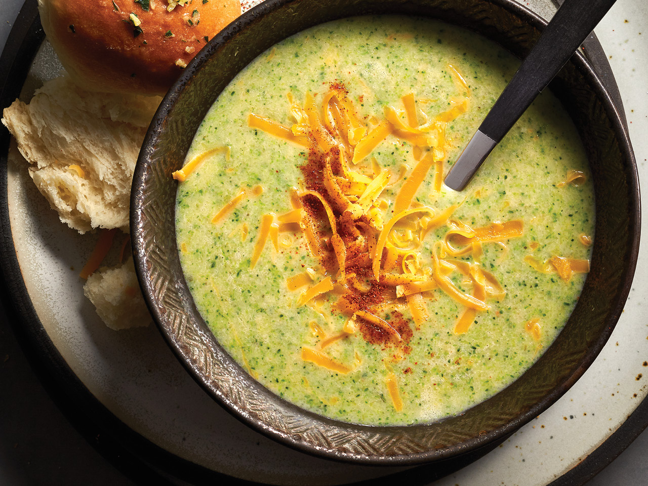 Cream Of Broccoli Soup With Cheddar (And No Cream!)