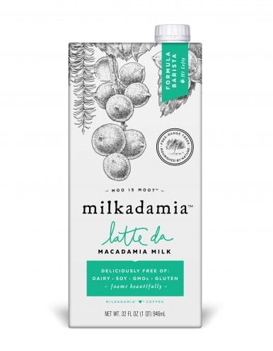 Macadamia plant-based milk carton