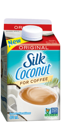 Coconut plant-based milk creamer carton