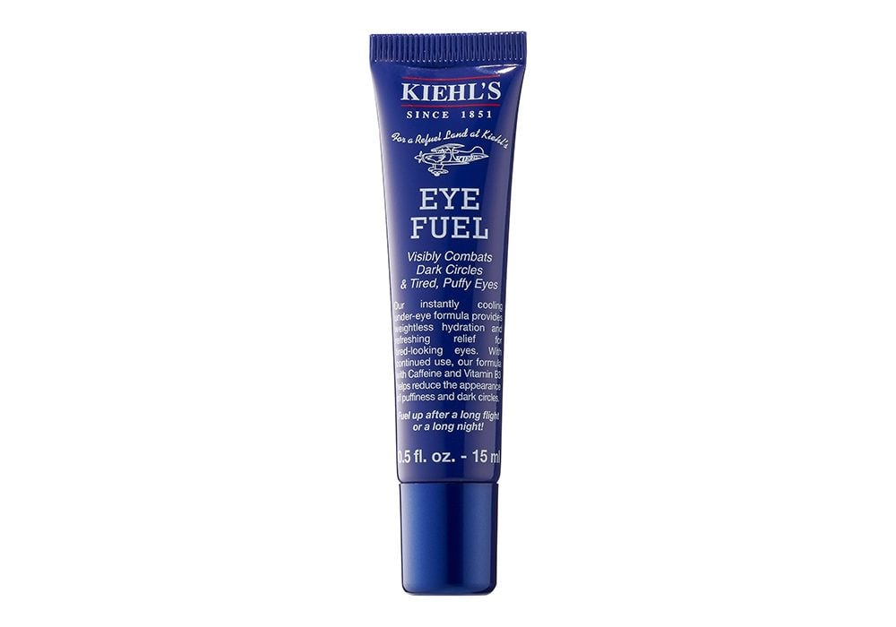 Kiehl\'s Eye Fuel eye cream photographed on a white background.