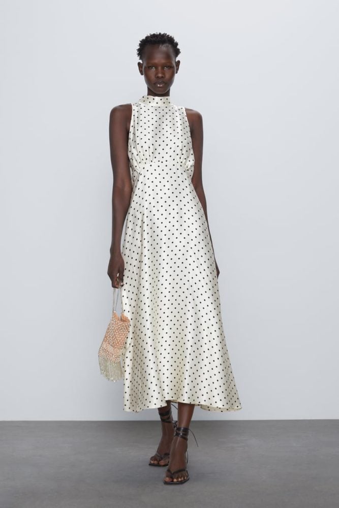 Zara Polka Dot Print Dress