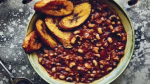 Nigerian Stewed Black-Eyed Peas in a bowl